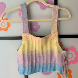 NWT! - UO Pastel Crochet Crop Top